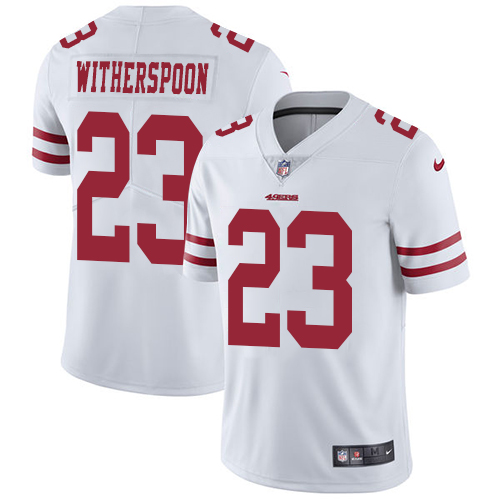 San Francisco 49ers Limited White Men Ahkello Witherspoon Road NFL Jersey #23 Vapor Untouchable->san francisco 49ers->NFL Jersey